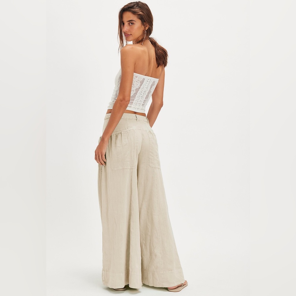 Free People Flowy Wide Leg Pants - Picture 4 of 12